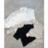 ショート丈シアーシャツ 半袖リブTシャツセット | ad thie | 詳細画像64 