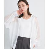 オーバーシルエットシアーシャツ リブタンクトップセット | ad thie | 詳細画像28