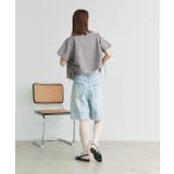 ショート丈ドロストチェックシャツ | ad thie | 詳細画像23 