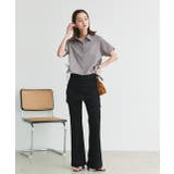 ショート丈ドロストチェックシャツ | ad thie | 詳細画像28 