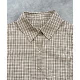 ショート丈ドロストチェックシャツ | ad thie | 詳細画像37 