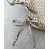 ショート丈ドロストチェックシャツ | ad thie | 詳細画像38 