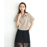 ショート丈ドロストチェックシャツ | ad thie | 詳細画像5 