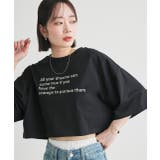 【2025SS新作】ショート丈ロゴプリントTシャツ | ad thie | 詳細画像36
