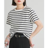 ボーダー×ブラック | 【2025SS新作】ベーシッククルーネックTシャツ | ad thie