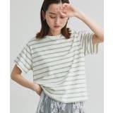 ボーダー×ミント | 【2025SS新作】ベーシッククルーネックTシャツ | ad thie