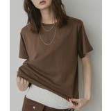 ブラウン | ベーシッククルーネックTシャツ | ad thie