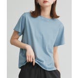 ブルー | 【2025SS新作】ベーシッククルーネックTシャツ | ad thie