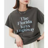 チャコール | ベーシックロゴプリントTシャツ | ad thie