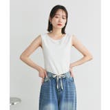 前後2wayリブタンクトップ | ad thie | 詳細画像4 