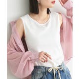 オフホワイト | 前後2wayリブタンクトップ | ad thie