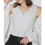 ライトグレー | ラメテレコリブタンクトップ | ad thie