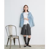 ワンポイントロゴ刺繍タンクトップ | ad thie | 詳細画像12 