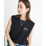 ワンポイントロゴ刺繍タンクトップ | ad thie | 詳細画像23 