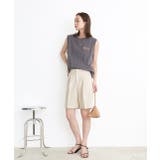 ワンポイントロゴ刺繍タンクトップ | ad thie | 詳細画像30 