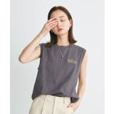 ワンポイントロゴ刺繍タンクトップ | ad thie | 詳細画像34 