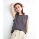 ワンポイントロゴ刺繍タンクトップ | ad thie | 詳細画像35 