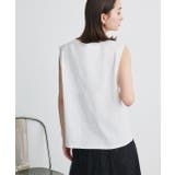 ワンポイントロゴ刺繍タンクトップ | ad thie | 詳細画像8 