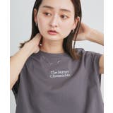 【2025SS新作】ロゴ刺繍フレンチスリーブTシャツ | ad thie | 詳細画像19