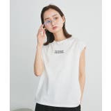 【2025SS新作】ロゴ刺繍フレンチスリーブTシャツ | ad thie | 詳細画像4