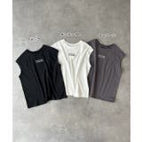 【2025SS新作】ロゴ刺繍フレンチスリーブTシャツ | ad thie | 詳細画像40