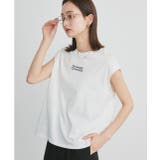 【2025SS新作】ロゴ刺繍フレンチスリーブTシャツ | ad thie | 詳細画像5