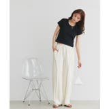 リンガーデザイン フライスコンパクトTシャツ | ad thie | 詳細画像14 