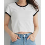 リンガーデザイン フライスコンパクトTシャツ | ad thie | 詳細画像31 
