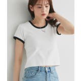 リンガーデザイン フライスコンパクトTシャツ | ad thie | 詳細画像32 