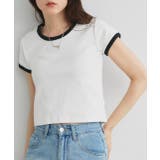 リンガーデザイン フライスコンパクトTシャツ | ad thie | 詳細画像35 