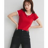リンガーデザイン フライスコンパクトTシャツ | ad thie | 詳細画像43 