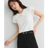 リンガーデザイン フライスコンパクトTシャツ | ad thie | 詳細画像7 