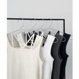 2wayネックスクエアホルターリブタンクトップ | ad thie | 詳細画像82 