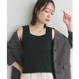 スクエアネックレースリブタンクトップ | ad thie | 詳細画像45 