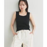 スクエアネックレースリブタンクトップ | ad thie | 詳細画像48 