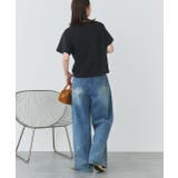 フラワーモチーフコード刺繍Tシャツ | ad thie | 詳細画像16 