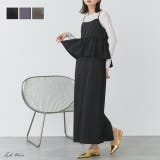 ドッキングペプラムキャミソールワンピース | ad thie | 詳細画像1 