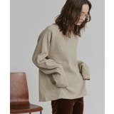 ベージュ | ラグランスリーブ ワッフルプルオーバー | ad thie
