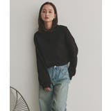 ヘンリーネックショート丈ワッフルプルオーバー | ad thie | 詳細画像41 