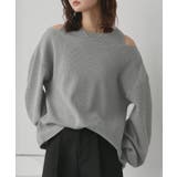 フェイクレイヤードデザイン ワッフルプルオーバー | ad thie | 詳細画像4 