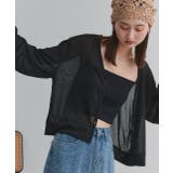 袖ボリュームVネックシアーカーディガン | ad thie | 詳細画像19 