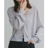 袖ボリュームVネックシアーカーディガン | ad thie | 詳細画像24 