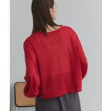 袖ボリュームVネックシアーカーディガン | ad thie | 詳細画像32 