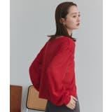 袖ボリュームVネックシアーカーディガン | ad thie | 詳細画像33 