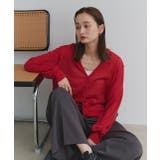 袖ボリュームVネックシアーカーディガン | ad thie | 詳細画像34 