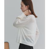 袖ボリュームVネックシアーカーディガン | ad thie | 詳細画像7 