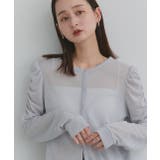 パフスリーブシアーカーディガン | ad thie | 詳細画像5 