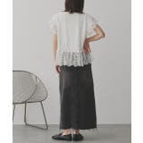 ヘムスリーブレースデザイントップス | ad thie | 詳細画像10 