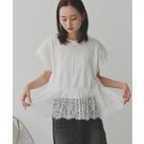 ヘムスリーブレースデザイントップス | ad thie | 詳細画像11 