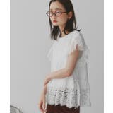 ヘムスリーブレースデザイントップス | ad thie | 詳細画像5 